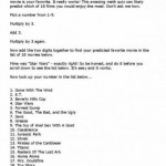Stupid Math Tricks: The Movie Test