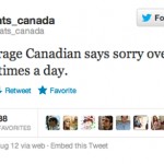 How Often do Canadians Say Sorry?