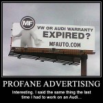 Nobody Likes Repairing an Audi…