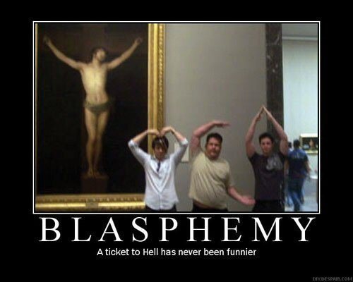 Blasphemy: A ticket to Hell has never been funnier.  (YMCA)
