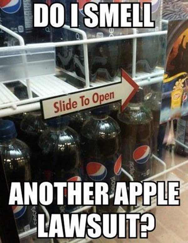 Do I smell another Apple Lawsuit?  Commerical Drink Cooler: "Slide to Open"