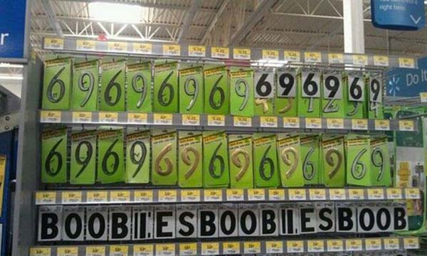 Walmart: 69 Boobies