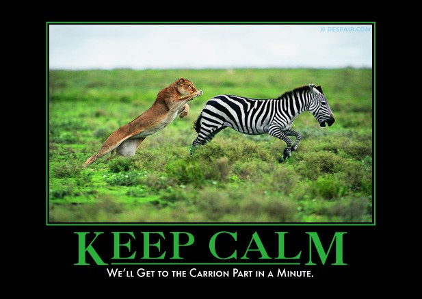 Kep Calm - We'll Get to the Carrion Part in a Minute