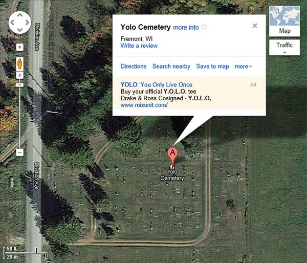 YOLO Cemetery, Fremont, WI