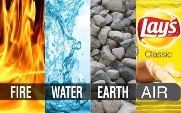 Fire - Water - Earth - Air (Lay's Chips)
