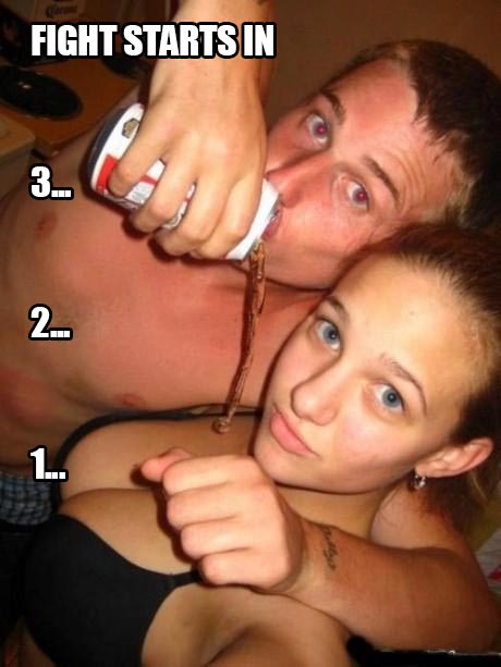 Beer on the Boobs: The Fight Starts in 3... 2... 1...