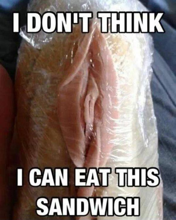 I don't think I can eat this sandwich...