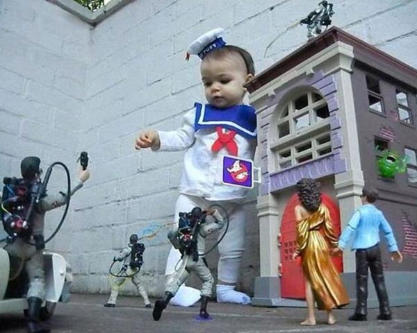 In Memory of Harold Ramis: Baby in Stay-Puft Costume