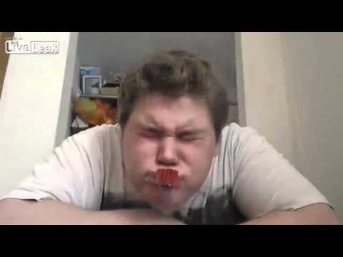 Idiot Tapes Firecrackers to His Lips