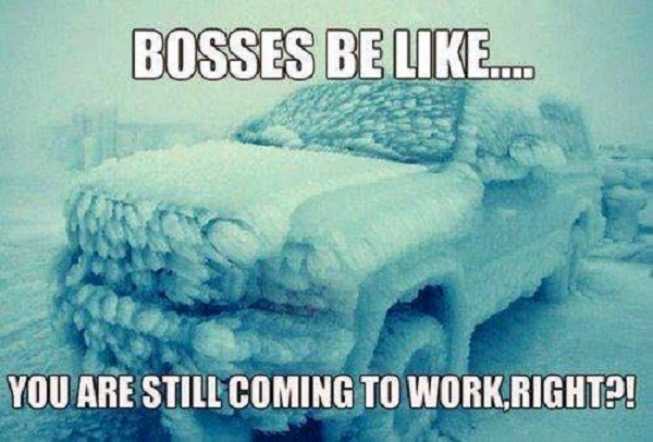Bosses Be Like... You are still coming to work right???
