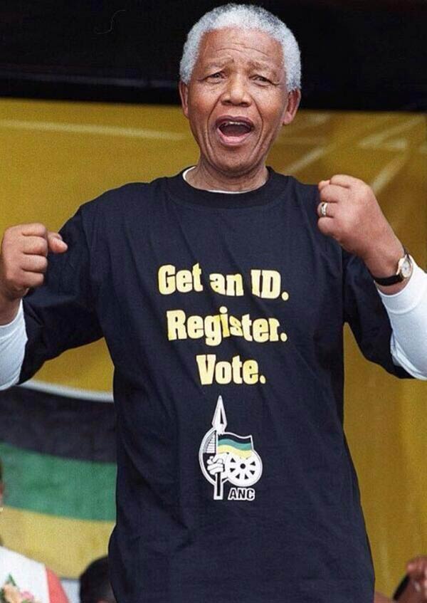 Mandela: "Get an ID. Register. Vote."