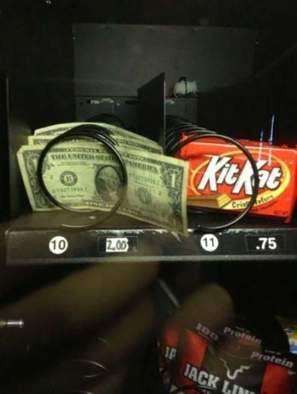 Ripoff Vending Machine: $1 for $2
